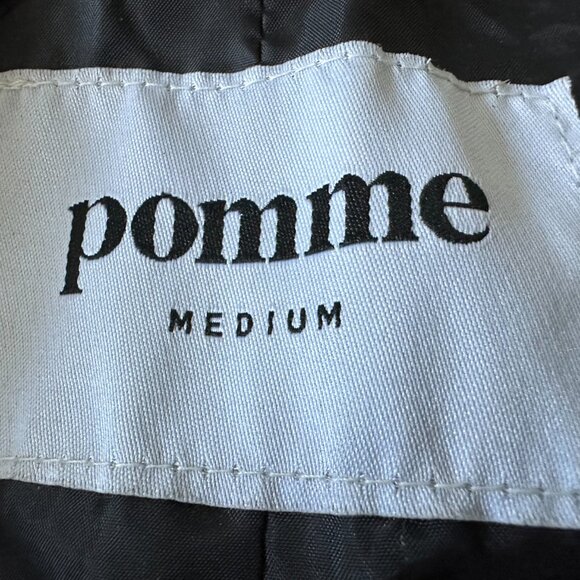 BLACK POMME HOODED JACKET – SIZE MEDIUM - Picture 7 of 8